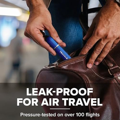 Travalo Classic HD Perfume Atomizer - Leak-Proof and TSA Approved for Air Travel - Reusable, Airtight, Easy-Fill Mini Pump Sprayer - Lightweight, Elegant Design w/Volume Window - Blue - 0.17oz - color: Blue