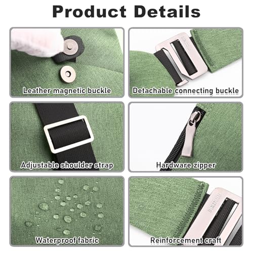 Anti Theft Travel Bag, One Shoulder Large Capacity Cross-body Bag Chest Fashion Lightweight Sling Bags for Travel Sports - color: Green, style: Right Shoulder
