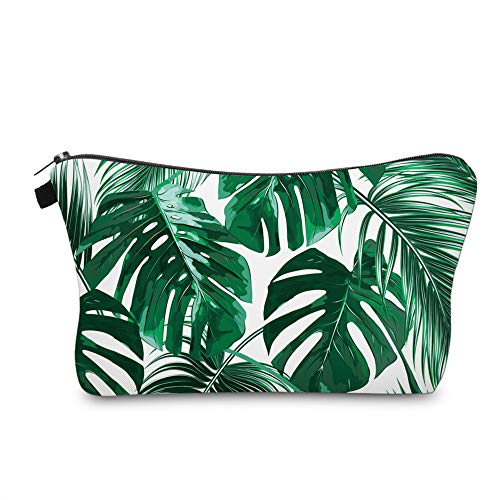 Cute Travel Makeup Bag Cosmetic Bag Small Pouch Gift for Women (Leaves) - color: Leaves