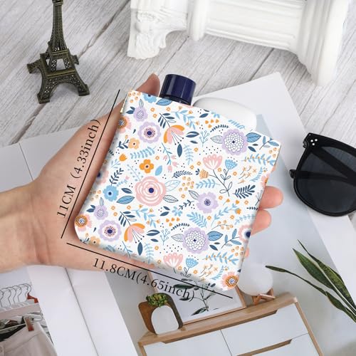 2Pcs PU Leather Small Squeeze Coin Purse Pouch Mini coin Bag Unique And Cute Wallet Cosmetic Bags Change Bag For Women Girls Men Black And White Floral - color: Black And White Floral
