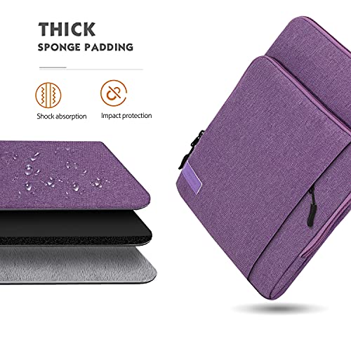 MoKo 9-11 Inch Tablet Sleeve Bag Carrying Case with Storage Pockets Fits New 11-inch iPad Air M4 2026/iPad Pro M5, iPad Pro/A16 11, iPad Air 5/4th 10.9, iPad 9/8th 10.2, Tab S8/S9 11, Purple - color: Purple, size: 9-11 Inch
