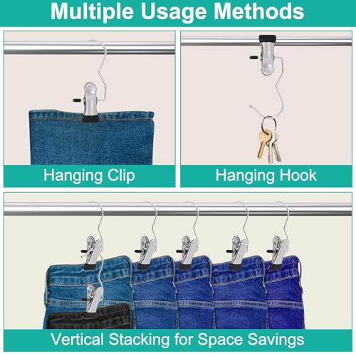 22PCS Boot Hanger Clips, Laundry Clothes Hanging Hooks for Closet Organizers and Storage, Legging Yoga Pants Clamps for Boot Pants Jeans Hats Towel Doll