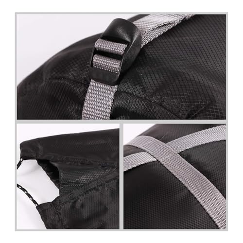 REDCAMP Sleeping Bag Stuff Sack, Black M, L, XL and XXL Compression Sack, Great for Backpacking and Camping - style: Black M