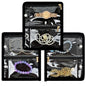 Travel Jewelry Organizer Case,Jewelry Bags for Traveling, Jewelry Binder with 24 Pcs Clear Zipper Velvet Pouches (Inner Pages, 3 PCS) - color: Inner Pages,Black,3 PCS