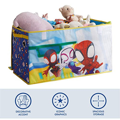 Marvel Spidey and His Amazing Friends Collapsible Toy Storage Trunk,Durable Organizer with Soft Lid, 28.5" x 14.5" x 16" - color: Spidey and His Amazing Friends