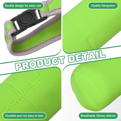 uxcell 2pcs Neoprene Carrier Water Bottle Sleeve, 15.5-20oz Insulated Water Glass Bottle Carrier Bag Collapsible Drink Bottle Sleeve Cover Holder with Handle, Green - color: Green