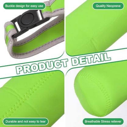 uxcell 2pcs Neoprene Carrier Water Bottle Sleeve, 15.5-20oz Insulated Water Glass Bottle Carrier Bag Collapsible Drink Bottle Sleeve Cover Holder with Handle, Green - color: Green