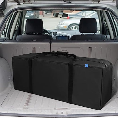 COOLBEBE 42" Sports Duffle Bag - 150L Extra Large Travel Duffel Luggage Bag with Upgrade Zipper, Sturdy & Water Resistant, Black - size: 42" x 15" x 15"