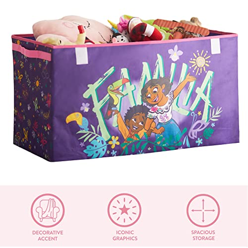 Idea Nuova Disney Encanto Collapsible Children’s Toy Storage Trunk, Durable with Lid - color: Encanto