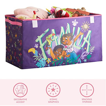 Idea Nuova Disney Encanto Collapsible Children’s Toy Storage Trunk, Durable with Lid - color: Encanto