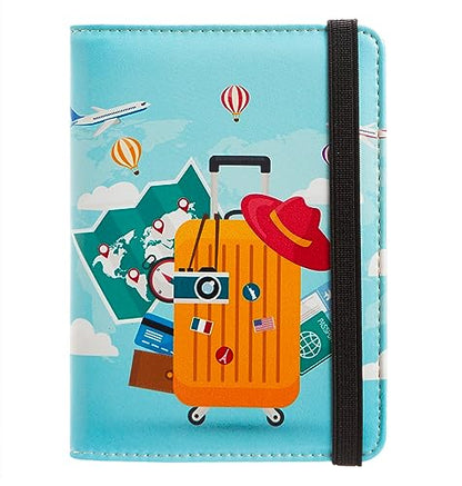 AIRMORS Women's Travel Wallet, RFID Blocking Passport Holder, Animal Print, 3 Credit Card Slots, 1 Passport, 1 ID, 1 SIM, Unisex-Adults - color: Travel