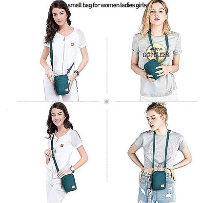 SEAFEW Mini Crossbody Bag Shoulder Bag for Men, Small Messenger Satchel Bag for Women - color: Peacock Blue - Standard