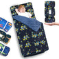 Primlect Thickened Toddler Nap Mat with Removable Pillow and Minky Blanket, Extra Large 55''x35'' Sleeping Bag, Washable, Roll up, Perfect for Daycare, Preschool, Kindergarten, Boys and Girls - color: Blue Traffic Upgraded