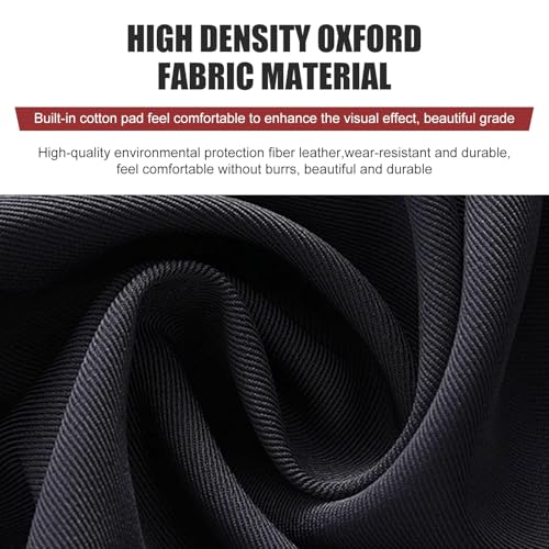 2PCS Car Organizer Net Pocket, Multifunctional Internal Adhesive Storage Bag for Phones Sunglasses ID Cards, Thickened Oxford Side Pocket with Comfortable Cotton, for Most Cars (Black)