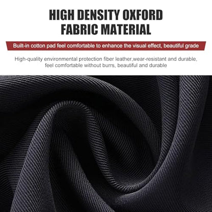 2PCS Car Organizer Net Pocket, Multifunctional Internal Adhesive Storage Bag for Phones Sunglasses ID Cards, Thickened Oxford Side Pocket with Comfortable Cotton, for Most Cars (Black)