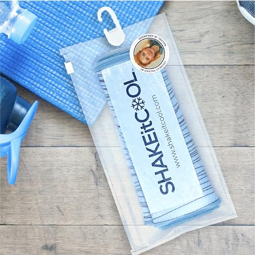 SHAKEitCOOL Original Cooling Towel – Be Cool in Style - Heat Relief, Soft, Lightweight, Sun Protection, Easy Clean - Perfect for Biking, Running, Yoga, Gym, Gardening - Donut Sprinkle - color: Donut Sprinkle