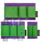 VIPERADE PL6 Tactical Modular EDC Organizer, Elastic Insert Pouch Panel with Hook Backed Accessories Holder, Attachment for Backpack, Tactical Vest, Bag - color: Green Purple, SML