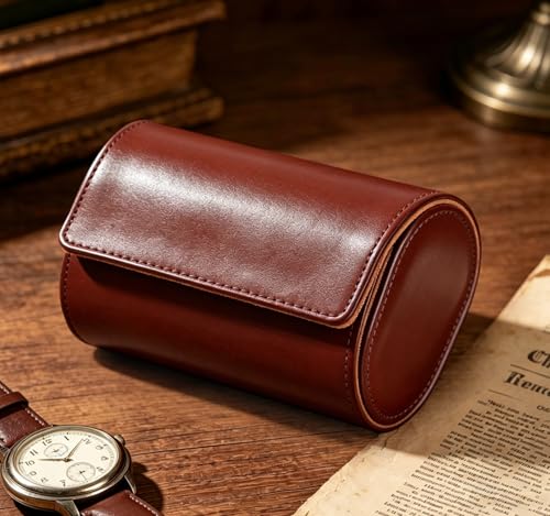 Watch Travel Case Hold 2 PCS Watches Travel Watch Case for Wristwatches & Smart Watches and Watch Travel Case for Men - size: 2 Slot