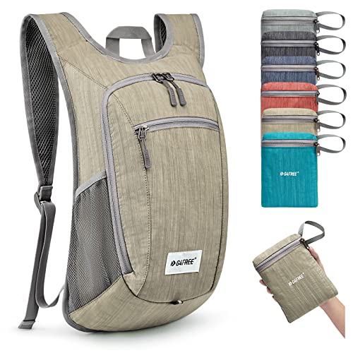 G4Free 10L/15L Hiking Backpack Lightweight Packable Hiking Daypack Small Travel Outdoor Foldable Shoulder Bag - color: Beige, size: 20L