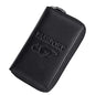 Genuine Leather Travel Passport Wallet RFID Blocking Zip-Around Passport Holder