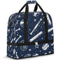 Travel Duffel Bag Baseball Star Print Weekender Bag with Shoe Compartment Foldable Overnight Bags for Travel Sports Lightweight Gym Bags for Men Women - color: Baseball Star Print