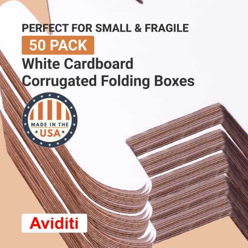 BOX USA Mailer Boxes Small 7"L x 5"W x 4"H 50-Pack - Corrugated Cardboard Box for Shipping, Moving, Mailing, Packing, Packaging and Storage - size: 7x5x4