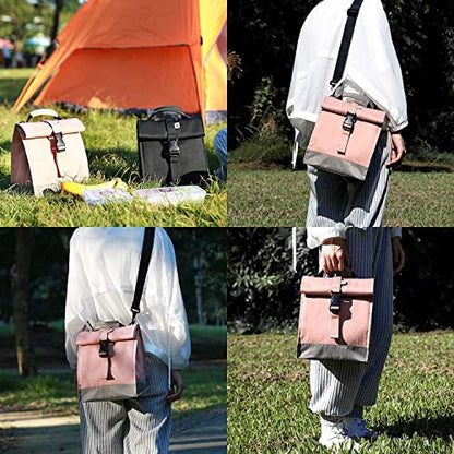 SUNNY BIRD Insulated Lunch Bag Pink Lunch Box Small Cooler Bag for Women, Girls, Adults and Teens (Pink) - color: Pink