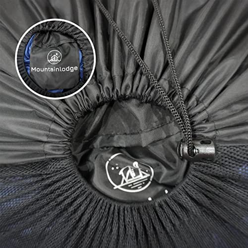 MOUNTAINLODGE Storage Sack for Sleeping Bag 110L Polyester and Mesh Extra Large Capacity for Sleeping Bag Hiking,Travelling and Camping