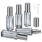 Segbeauty Travel Perfume Bottle Refillable, Empty Mini Portable Perfume Atomizer with Funnel, 5 Set of 10ML Glass Spray Bottle Fine Mist Leak-proof Sprayer Travel Sample Bottles for Cologne Fragrance - color: Gray, style: Mini Bottles