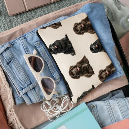 Newfound Dog Makeup Bag, Newfound Lovers Gifts Cosmetic Bag for Women, Dog Mom Lovers Owner Gifts for Women Christmas, Pet Lover Gift Zipper Travel Makeup Pouch for Purse - color: newfoundland