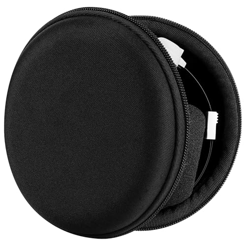 Geekria Shield Headphones Case Compatible with Koss Porta Pro PP, Sony Xperia Ear Duo True, Replacement Hard Shell Travel Carrying Bag (Black)