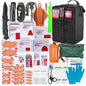 [New Upgrade] First Aid Kit, Survival Gear Outdoor Tactical Gear Set First Aid Kits Military Grade Molle System for Camper Travel Hunting Hiking and Adventures - color: Black