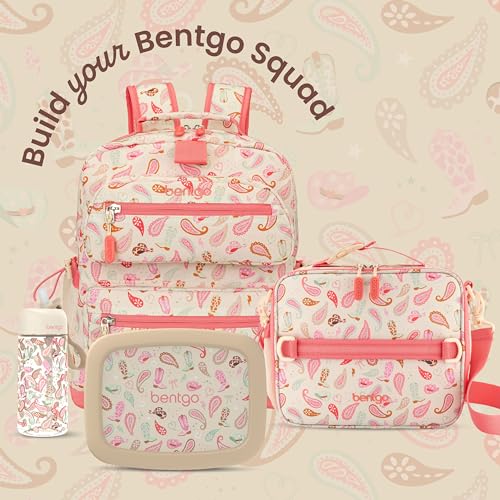 Bentgo Kids Prints Lunch Bag - Double-Insulated, Reusable, for Kids 3+, Adjustable Strap; Holds Lunch Box/Water Bottle/Snacks; Easy-Clean, Water-Resistant, Pockets (NEW Cowgirl Dreams) - color: Cowgirl Dreams