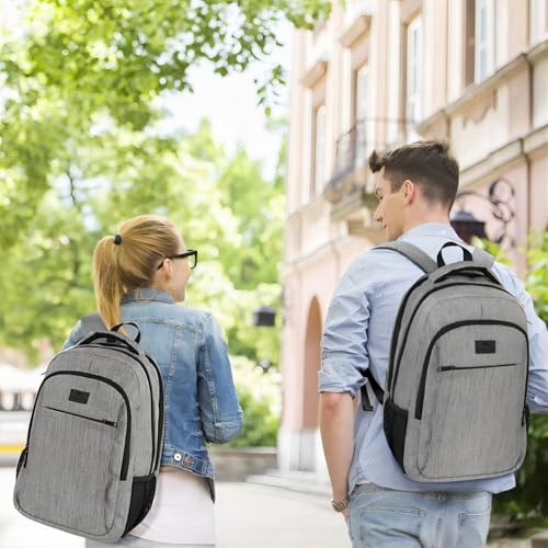 MATEIN Travel Laptop Backpack, Business Anti Theft Slim Sturdy Laptops Backpack Personal Item Bag, Water Resistant College School Computer Bag Gift for Men & Women Fits 15.6 Inch Notebook, Grey - color: Austere Grey, size: 15.6 Inch