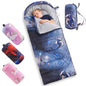tuphen Kids Sleeping Bag - 50-77℉ 3-Season Waterproof Sleeping Bag for Boys & Girls, Lightweight 2.2 lbs Camping Gear with Compression Bag Ideal for Camping, Hiking, Indoor - color: Blue