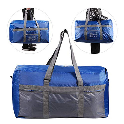 REDCAMP Foldable Travel Bag, Large Sports Bag, 75L/96L/100L, Lightweight Waterproof Tote Bag - color: Dark Blue 75L