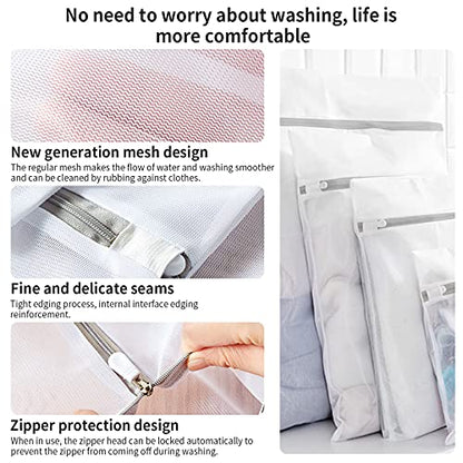 3 Pack Mesh Laundry Bags Medium by MDSXO- Fine Durable Lingerie Delicates Bag for Washing Machine for Socks, Bra, Mask,Underwear 12 * 16 inch [3 Pack] - size: 3M(Child Size)