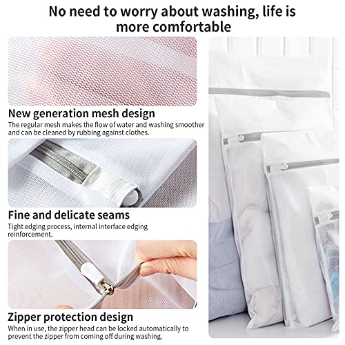 3 Pack XXL Mesh Laundry Bags by MDSXO- Large Jumbo Durable Delicates Bag for Washing Machine for Jackets, Curtains, Jeans 24 * 24 inch [3 Pack] - size: 3XXL(Adult Size)