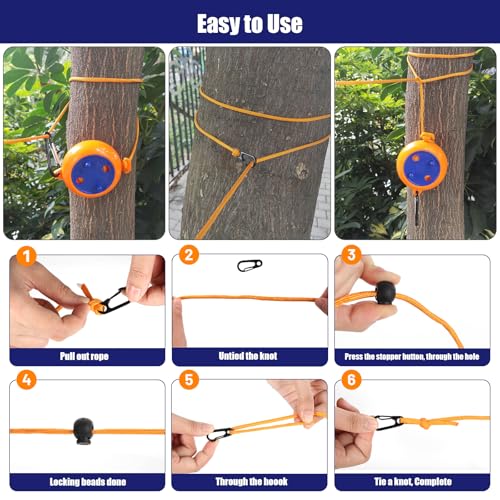 Portable Travel Clothesline Cord, Caudblor Adjustable 33ft Camping Clothes line, Laundry Drying Rope for Hotel Trip, Cruise, Outdoor/Indoor, with 12Pcs Stoppers, Windproof Clothespins - style: Blue Yellow
