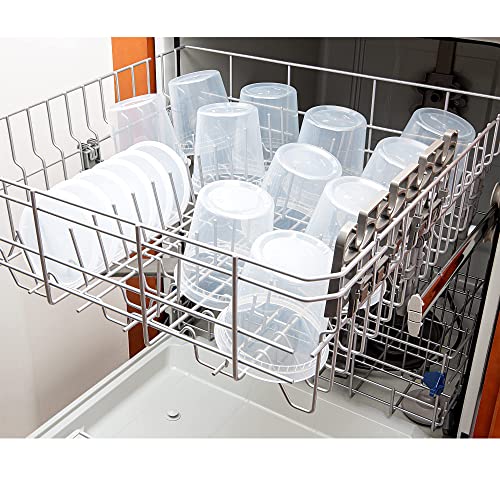 DuraHome Deli Containers with Lids 24oz. Leakproof 30 Sets BPA-Free Plastic Food Storage Cups Clear Airtight Takeout Container Heavy-Duty, Microwaveable Freezer Safe Disposable/Reusable - size: 24 oz. (30 Sets)