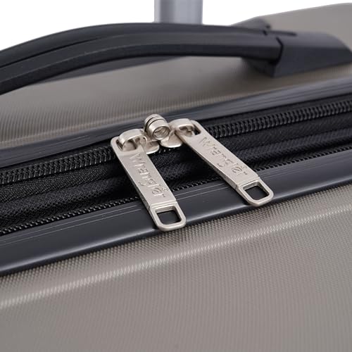 Wrangler 4 Piece Miami Luggage and Packing Cubes Set, Desert Taupe - color: Desert Taupe, size: 4 Piece Set