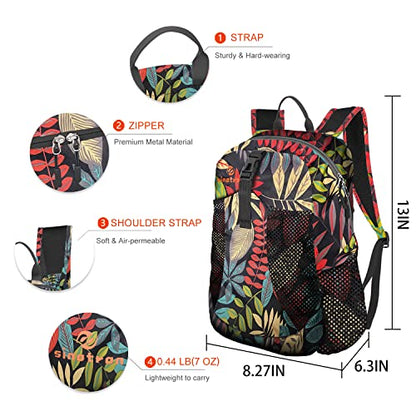 sinotron 22L Lightweight Packable Hiking Backpack, Small Hiking Backpack Day Pack for Women Men Travel Camping Vacation - color: Leaf - B