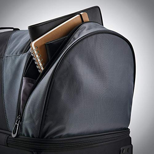 Samsonite Andante 2 Wheeled Duffel Bag – 32-Inch Durable Rolling Luggage with Inline Skate Wheels, Push-Button Handle & Spacious Compartments – Travel-Friendly and Lightweight - Riverrock/Black - color: Riverrock/Black, size: 32-Inch