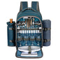 Hap Tim Picnic Basket Backpack for 4 Person with Blanket, Wine Holder, Cooler Compartment, Cutlery Set, Couples Gifts, Mr & Mrs Gifts, Bridal Shower Gifts, Registry Wedding Registry, Blue (3065-BL) - color: Blue, size: 4 person