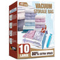 Vacuum Storage Bags, 10 Large Space Saver Vacuum Seal Bags, Space Bags for Clothes, Blankets, Bedding (10L) - size: 10-Large