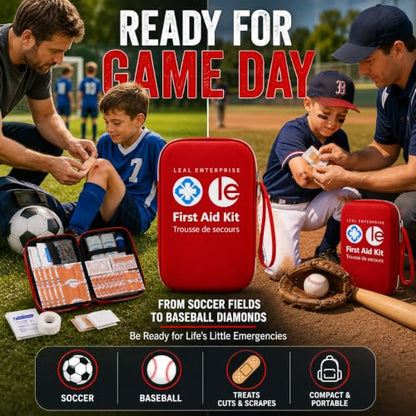 First Aid Kit 301 Piece - Fully Stocked Survival Emergency Kit for Home, Car, Camping, Workplace, Outdoor Travel & Family Preparedness