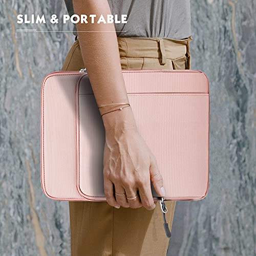 MoKo 9-11 Inch Tablet Sleeve Bag Carrying Case with Storage Pockets Fits New 11-inch iPad Air M4 2026/iPad Pro M5, iPad Pro/A16 11, iPad Air 5/4th 10.9, iPad 9/8th 10.2, Tab S8/S9 11, Pink - color: Pink, size: 9-11 Inch