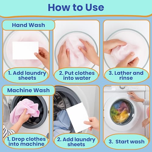 Travel Laundry Detergent Sheets with Travel Laundry Bag and Portable Clothesline – Laundry Detergent Sheets 60 count, Foldable Laundry Bag & Heavy Duty Clothesline for Hotels, Cruises & Trips