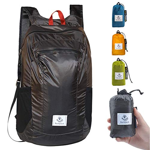 4Monster Hiking Daypack,Water Resistant Lightweight Packable Backpack for Travel Camping Outdoor - color: Grey, size: 32L