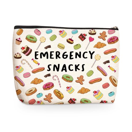 Snack Bags, Emergency Food Bag for Women Girls Trip Gifts Favors Travel Bags for Girls Friends Graduation Gifts for Besties Best Friend BFF Emergency Snacks Makeup Bag, Christmas Birthday Gift - color: Multicolor 1528